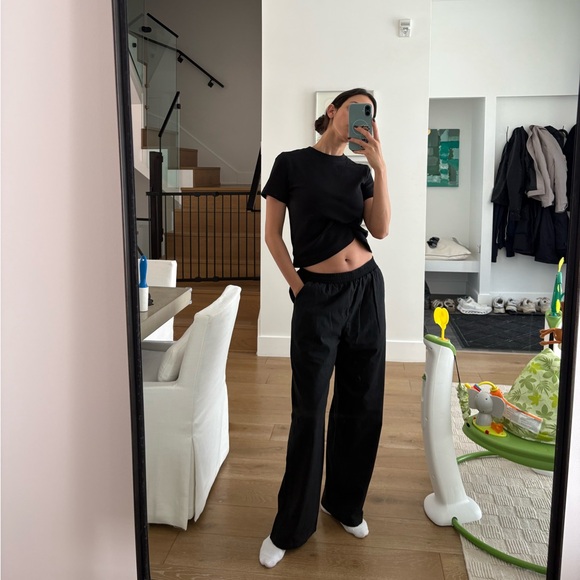 Adanola Black Wide-Leg Pants - Picture 4 of 7